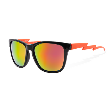Tropical Lava, Black & Orange