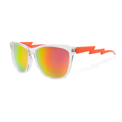 Tropical Lava, Clear & Orange